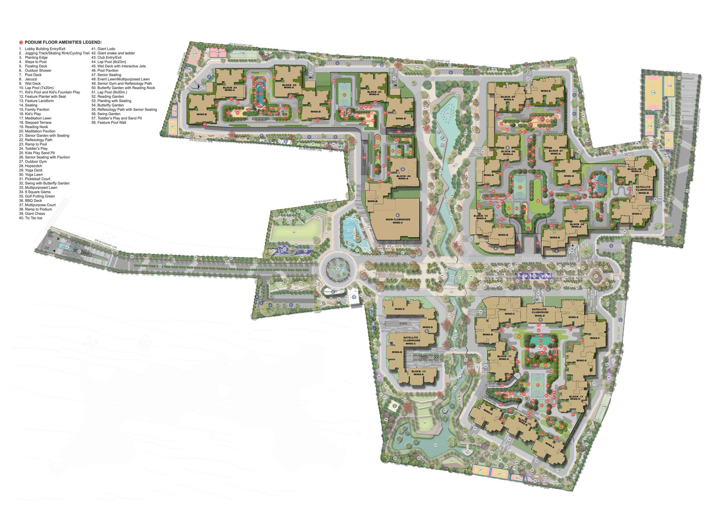 Masterplan layout sattva city hamlet Bangalore Masterplan layout sattva city hamlet Bangalore