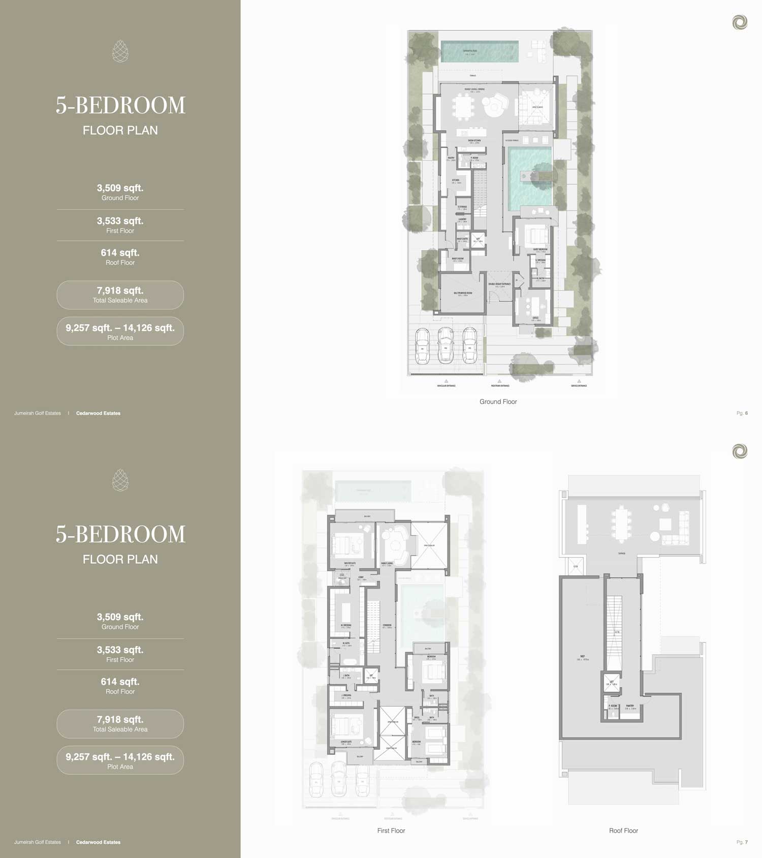 5 bed villa plan cedarwoods at JGE Dubai 2 Bed Floor Plan at Sattva City Hamlet