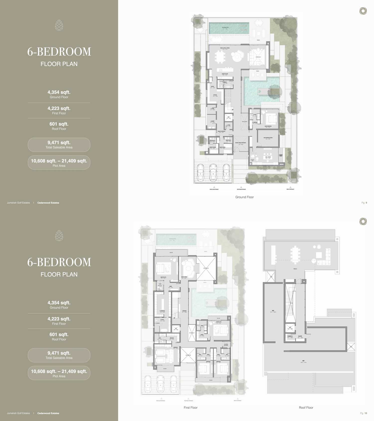 6 bed villa plan cedarwoods at JGE Dubai 2 Bed Floor Plan at Sattva City Hamlet